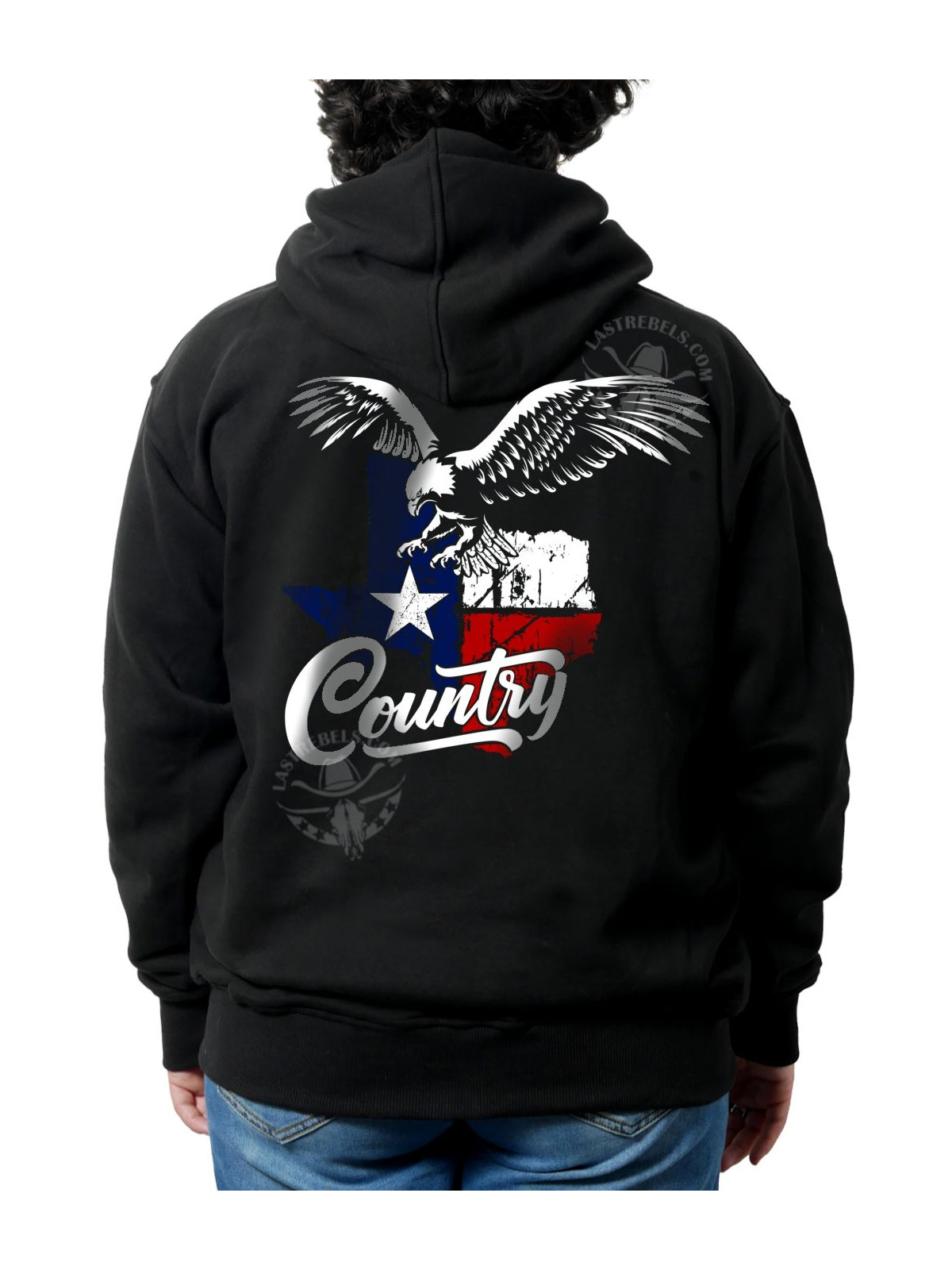 Sweat danse country femme – LAST REBELS aigle & Texas - Impression dos