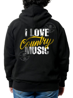 Sweat danse country femme – LAST REBELS I Love Country Music - Impression dos