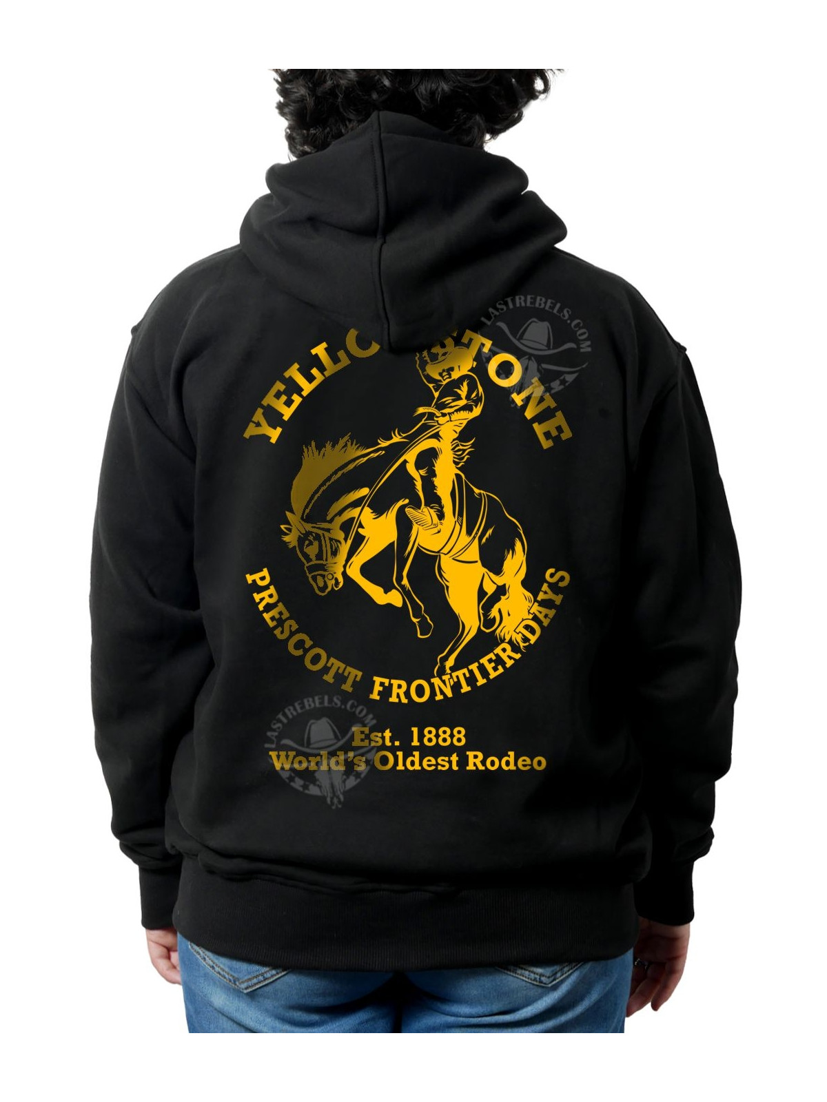 Sweat danse country femme – LAST REBELS Yellowstone & Prescott Rodeo - impression dos