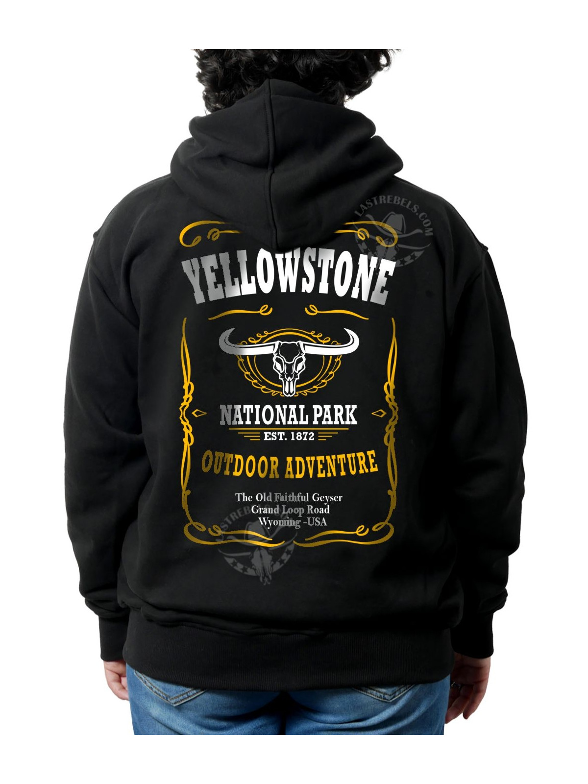 Sweat danse country femme – LAST REBELS Yellowstone & Longhorn - Impression dos