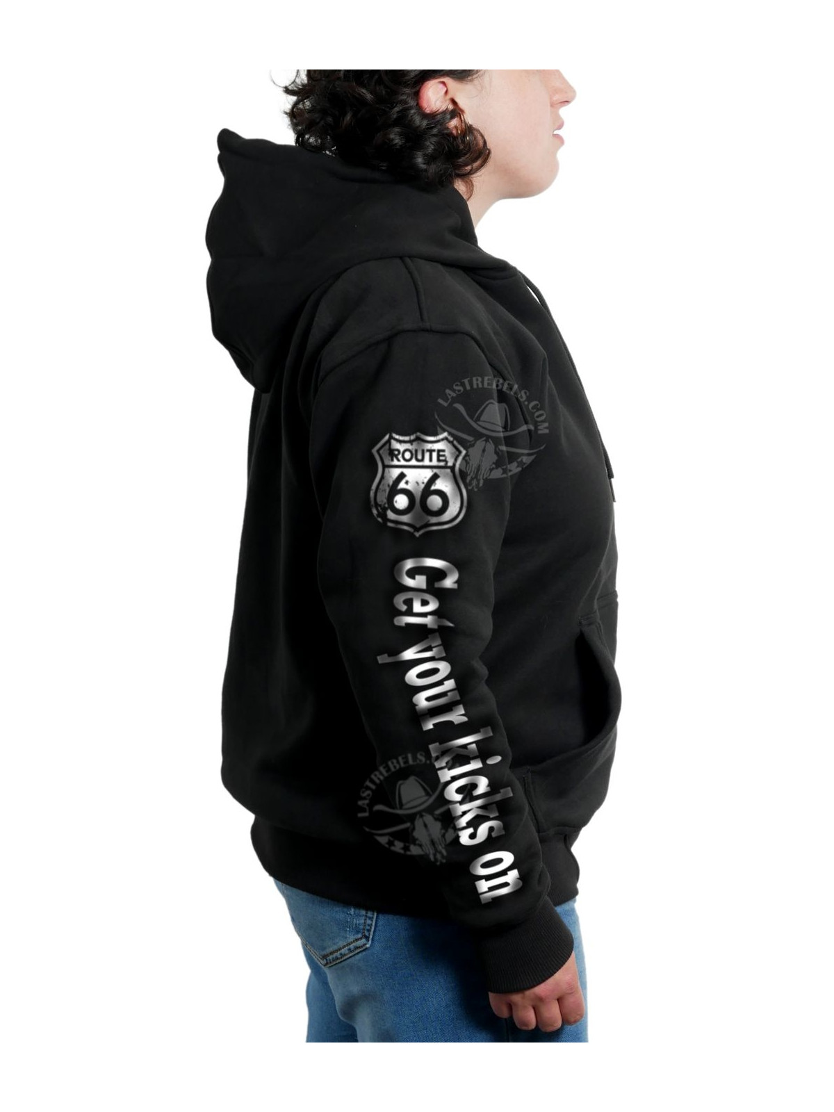 Sweat danse country femme – LAST REBELS Route 66 American Highway - Manche droite