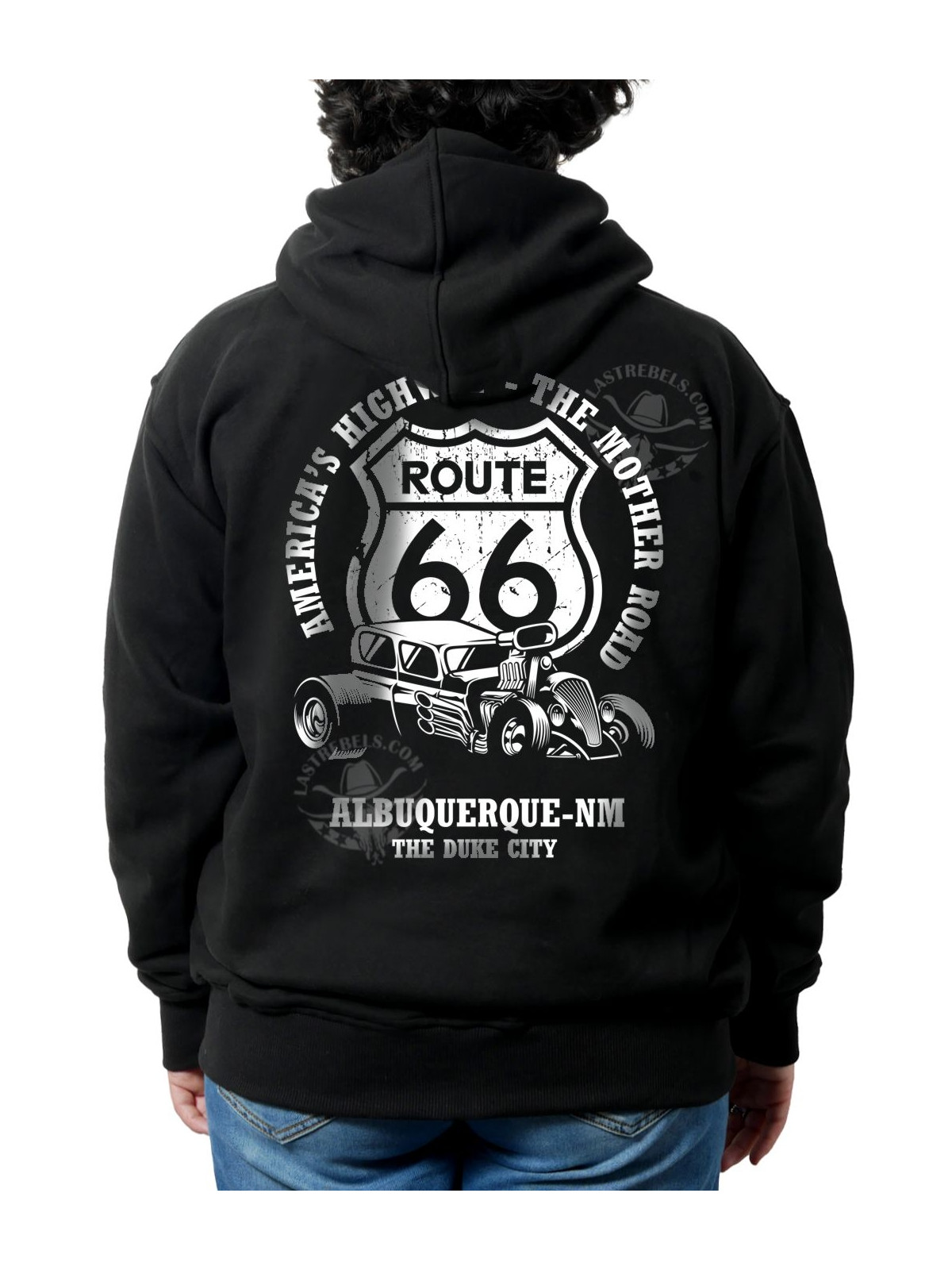 Sweat danse country femme – LAST REBELS Route 66 America’s Highway - Impression dos