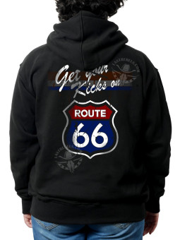 Sweat danse country femme – LAST REBELS Route 66 Get Your Kicks - Impression dos