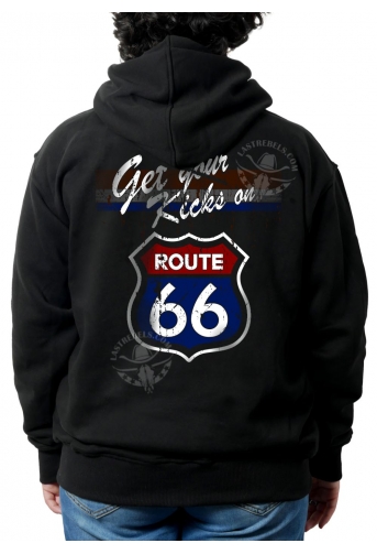 Sweat danse country femme – LAST REBELS Route 66 Get Your Kicks - Impression dos