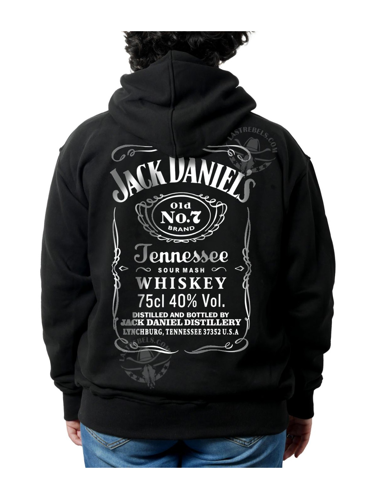 Sweat danse country femme – LAST REBELS Jack Daniel’s Tennessee - Impression dos