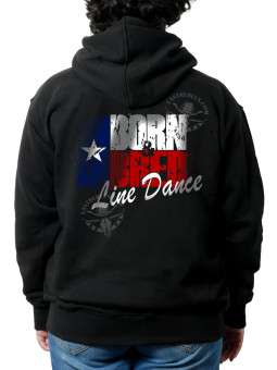Sweat capuche zippé femme Texas – LAST REBELS Danse Country - Impression dos