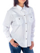 Chemise country western femme - blanche - face