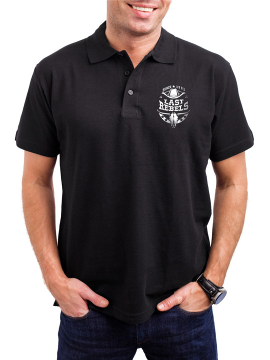 Polo homme danse-country "Je peux pas, j’ai Country" USA – LAST REBELS - Vue de face